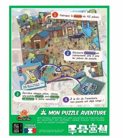 Mon Puzzle Aventure : Petits D&eacute;tectives - Antonin Boccarra, Romaric Galonnier - Gameflow