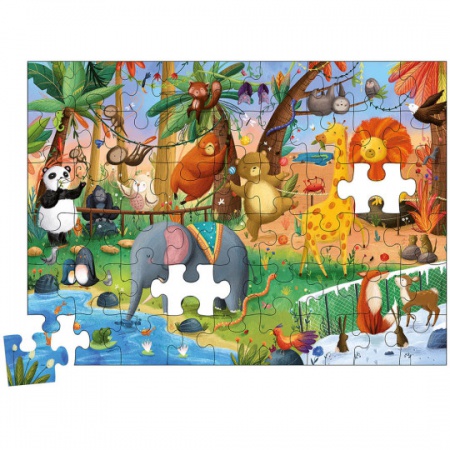 Mon puzzle zoo magique (54 pièces)