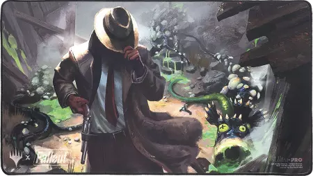 MTG :  Fallout Black Stitched Playmat X