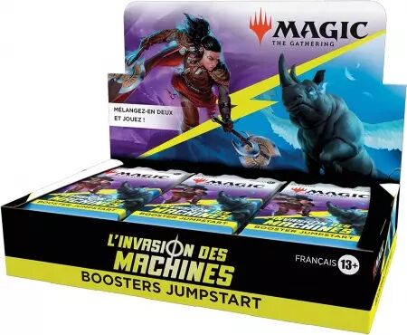 	MTG : L\'invasion des machines (March of the Machine) - Boîte de 18 Boosters Jumpstart (FR)
