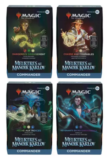 MTG: Meurtres au manoir Karlov - Pack de 4 Decks Commander FR 
