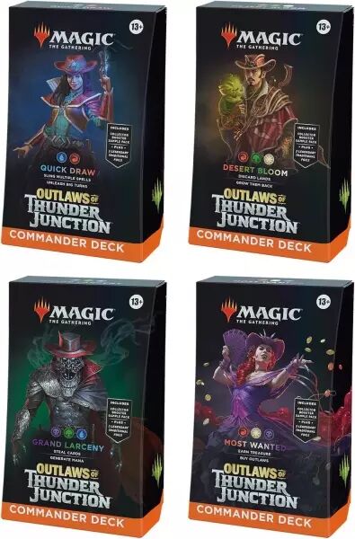 MTG: Outlaws of Thunder Junction - Pack of 4 Commander Decks (EN)	