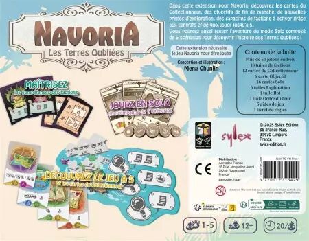 Navoria : Extension Les Terres Oubliées - Meng Chunlin - Sylex