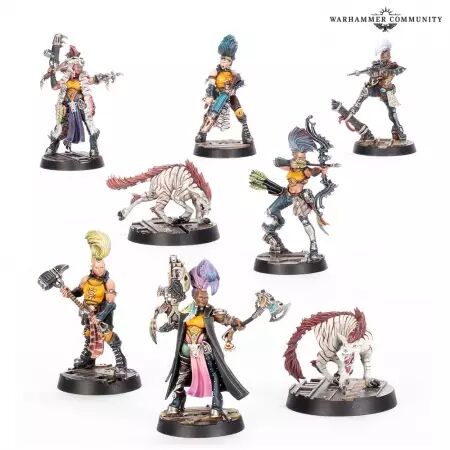 Necromunda : Escher Gang Matriarchs & Phyrr Cats  - Warhammer 40k