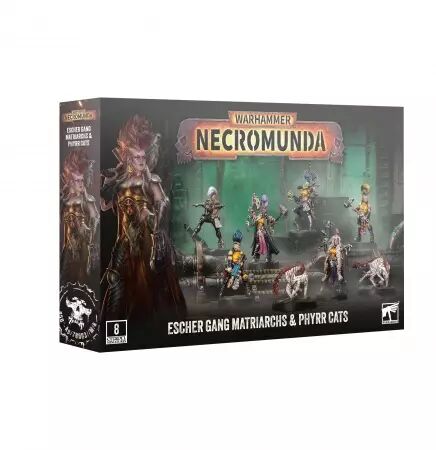 Necromunda : Escher Gang Matriarchs & Phyrr Cats  - Warhammer 40k