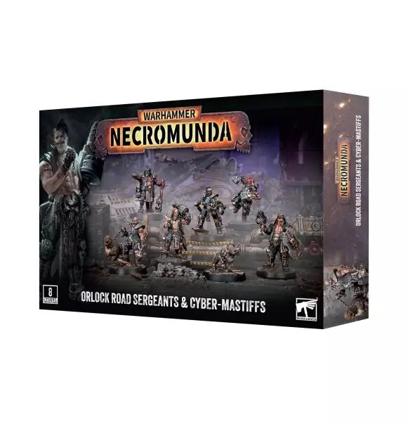 Necromunda : Orlock Road Sergeants & Cyber-mastiffs - Warhammer 40k