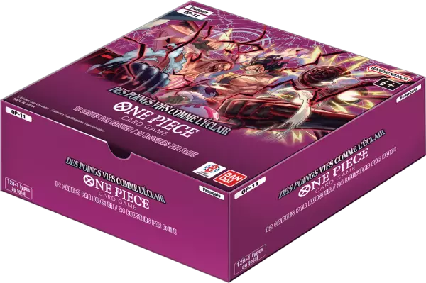 One Piece JCC - Bo�te de 24 Boosters OP11 : Des Poings Vifs comme l\'Eclair (Fran�ais) - Bandai 