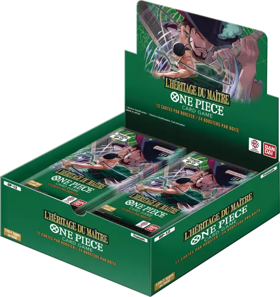 One Piece JCC - Bo�te de 24 Boosters OP12 : L\'Heritage du Ma�tre (Fran�ais) - Bandai