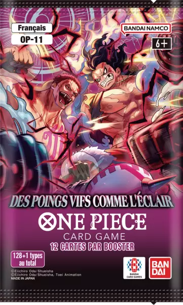 One Piece JCC - Booster OP11 : Des Poings Vifs comme l\'Eclair (Fran�ais) - Bandai