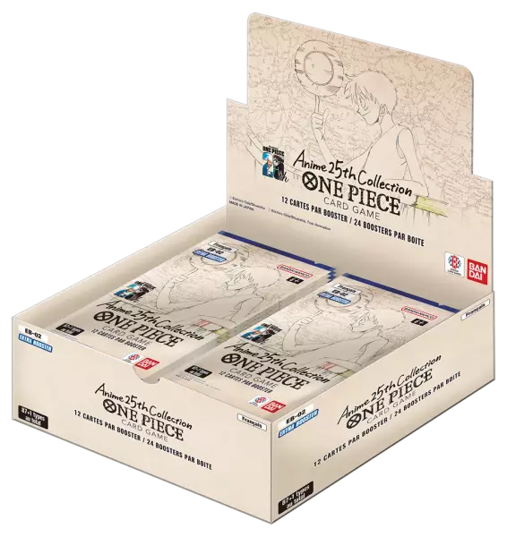 One Piece JCC - EB02 Display 24 Premium Booster (Fran�ais) Anime 25th Collection - Bandai