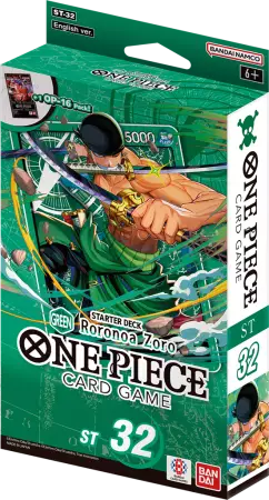 One Piece JCC - Starter Deck 32 � Roronoa Zoro (English)  - Bandai