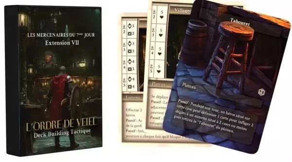 Ordre de Veiel : Deck Building Coop�ratif - Extension 7 : Les mercenaires du 7�me jour