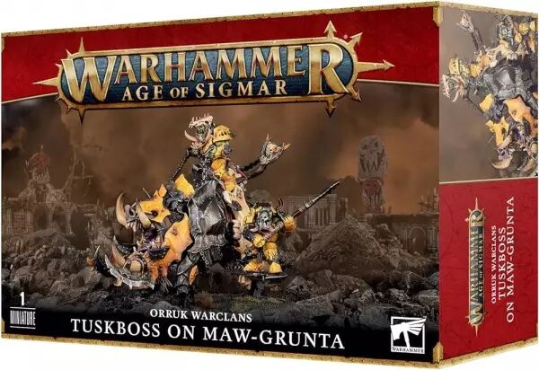 Orruk Warclans - Kreveurs sur Gueule-ki-grogn� (Tuskboss on Maw-Grunta) - Warhammer Age of Sigmar - Games Workshop