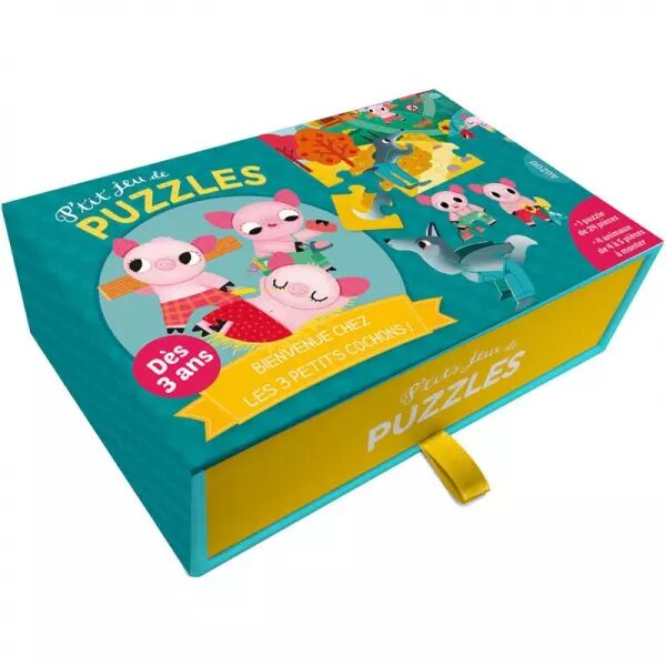 P\'tit jeu de puzzles - Bienvenue chez les 3 petits cochons !