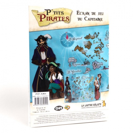 Pack du capitaine P\'tits Pirates - Jeu de rôle pour enfants intrépides (livre de base, écran, carte)