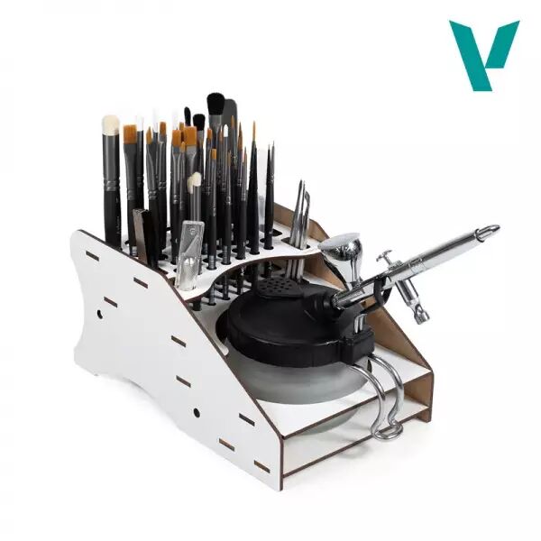 Paint display and work station with vertical storage 40 x 30 cm - Vallejo