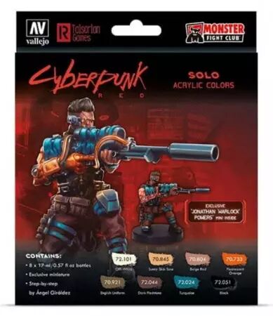 Paint set : Cyberpunk red - Vallejo