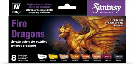 Paint Set - Fire Dragons by Angel Giraldez
