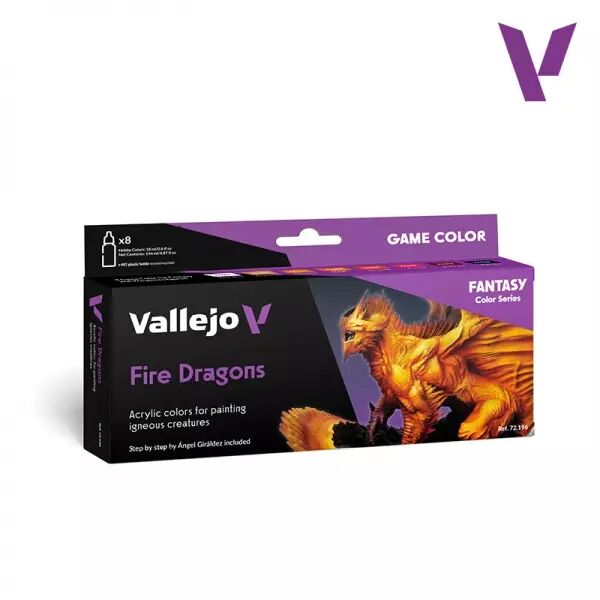 Paint Set - Fire Dragons by Angel Giraldez