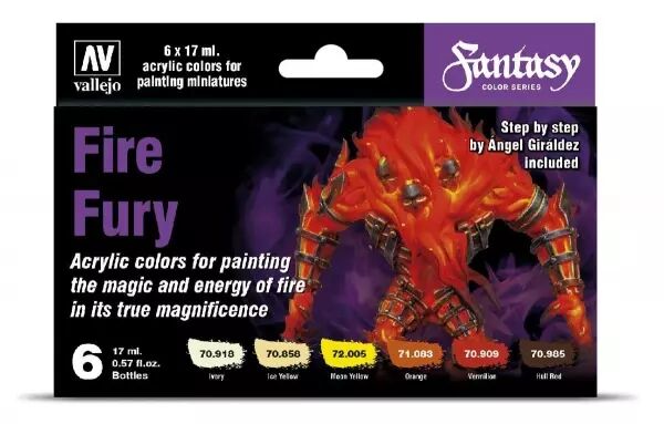 Paint Set - Fire Fury by Angel Giraldez 
