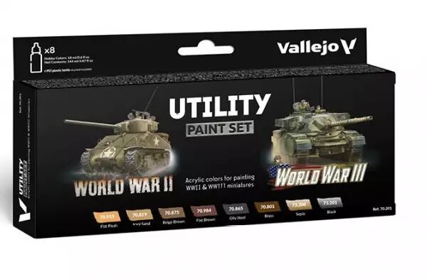 Paint Set : Utility Paint Set WWII & WWIII - Model color - Vallejo