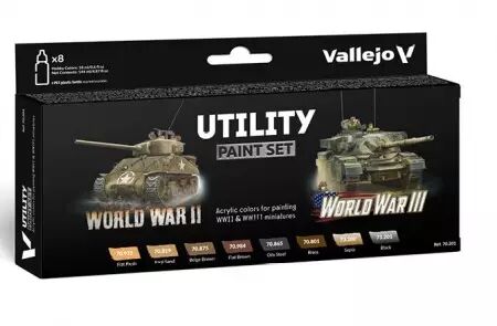 Paint Set : Utility Paint Set WWII & WWIII - Model color - Vallejo