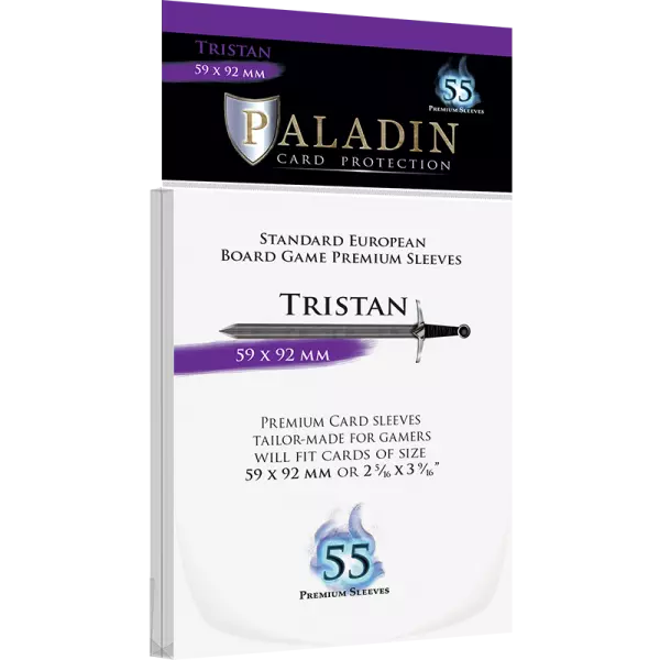 Paladin Sleeves - 59x92mm Tristan- 55 premium sleeves - Standard European