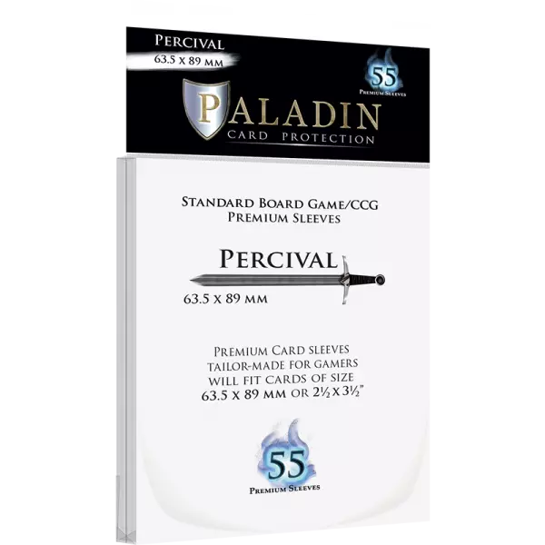 Paladin Sleeves - 63.5x89mm Percival - 55 premium sleeves - Standard US