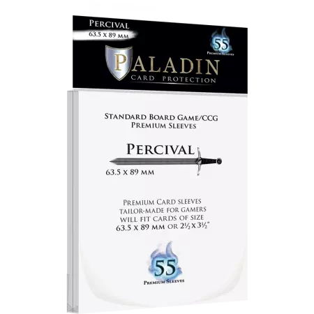 Paladin Sleeves - 63.5x89mm Percival - 55 premium sleeves - Standard US