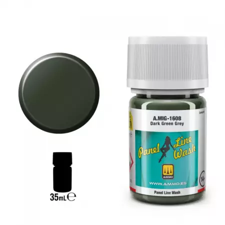 Panel Line Wash Dark Green Grey  - Mig Jimenez