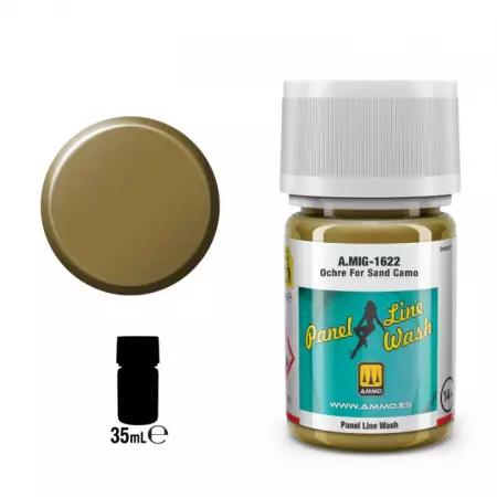 Panel Line Wash Ochre For Sand Camo  - Mig Jimenez