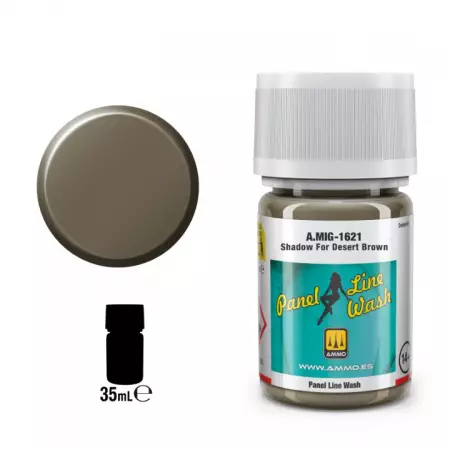 Panel Line Wash Shadow For Desert Brown  - Mig Jimenez
