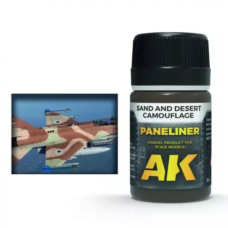 Paneliner For Sand And Desert Camouflage 35Ml - Enamel Product - Ak Interactive