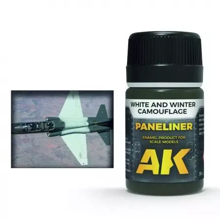 Paneliner For White And Winter Camouflage 35Ml - Enamel Product - Ak Interactive