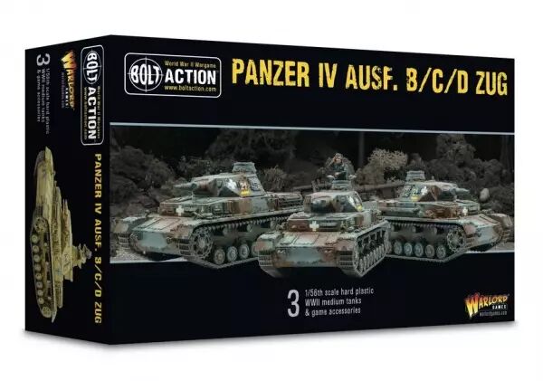 Panzer IV Ausf. B/C/D Zug � Peloton de Chars d\'Appui (28mm) - Bolt Action - Warlord Games