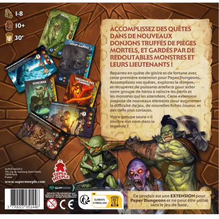 Paper dungeons - Extension Side Quest