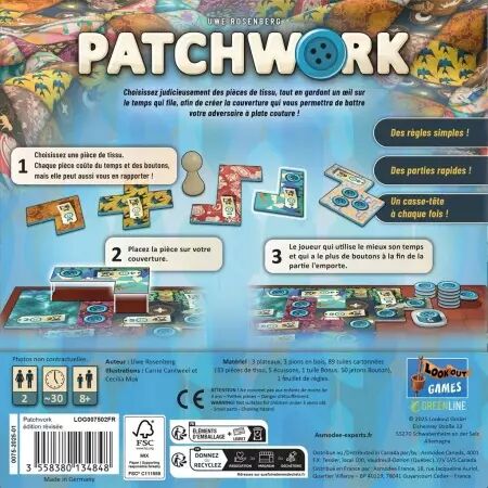 Patchwork Revised Edition - Lookout Games