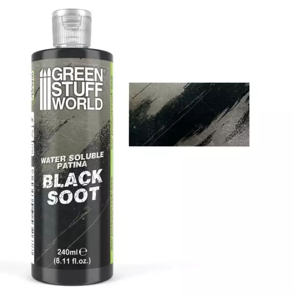 Patines solubles � l�eau BLACK SOOT 240ml  - Green Stuff World