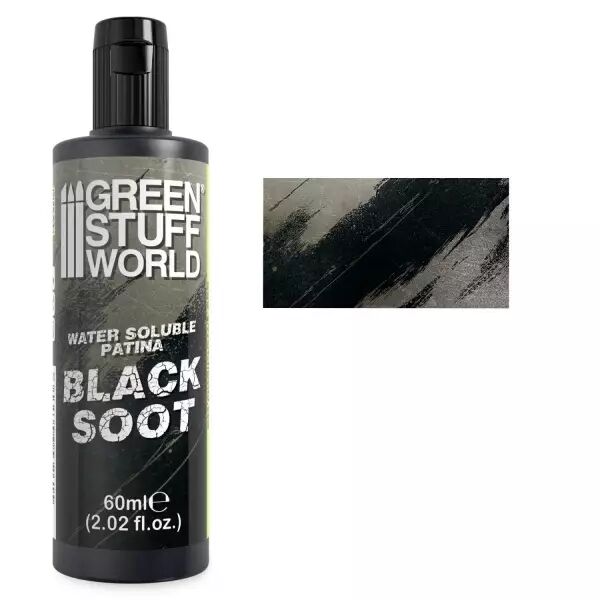 Patines solubles � l�eau BLACK SOOT 60ml  - Green Stuff World