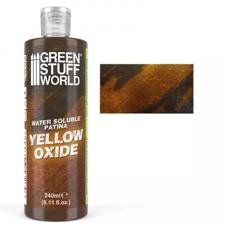 Patines solubles &agrave; l�eau YELLOW OXIDE 240ml  - Green Stuff World
