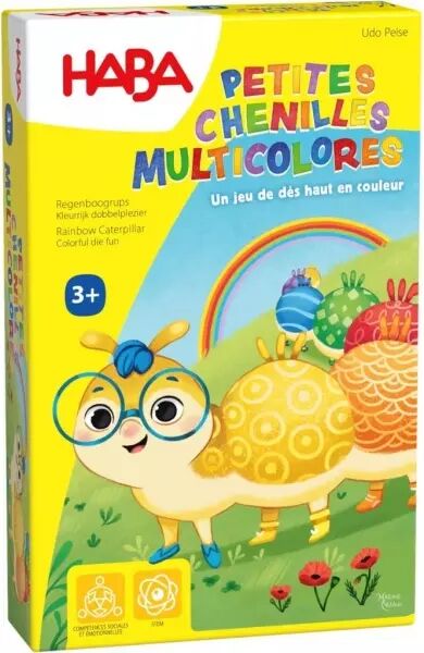 Petites chenilles multicolores