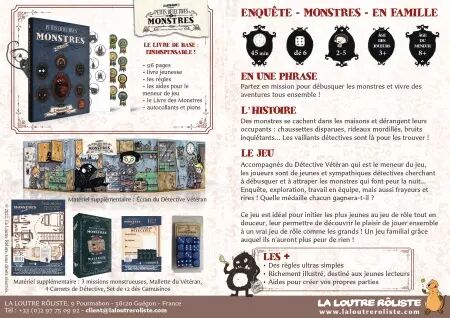 Petits Detectives de Monstres - Livre de base