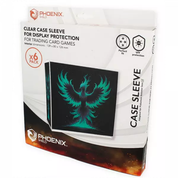 Phoenix Shield - Boite de 6 protection PVC pour display Pokemon