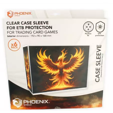 Phoenix Shield -Boite de 6 protection PVC pour ETB Pokemon 