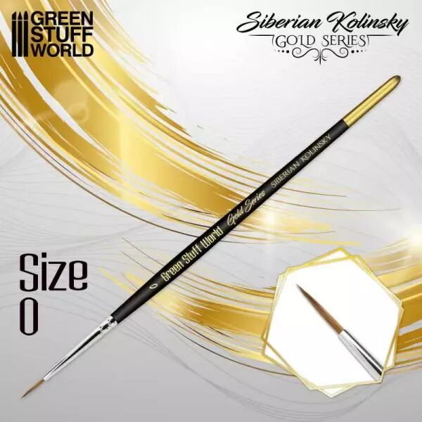 Pinceau Kolinsky Sib�rien Taille 0 - Gold Serie - Green Stuff World