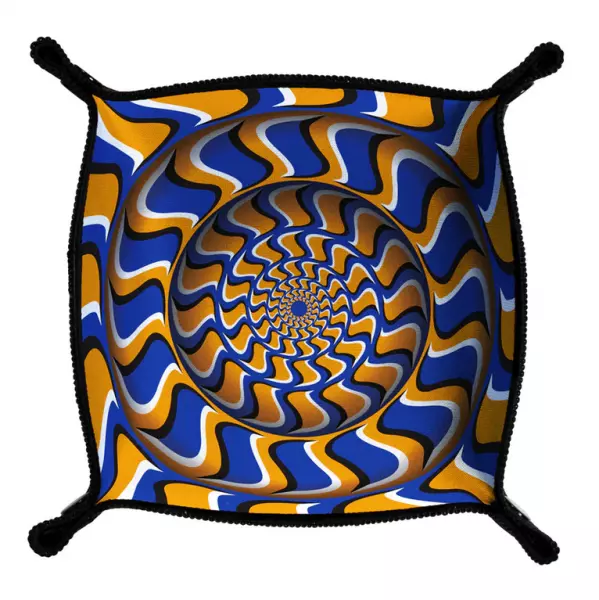 Piste de d�s - abstract round frame - 21X21 cm