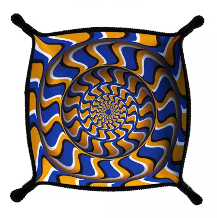 Piste de dés - abstract round frame - 21X21 cm