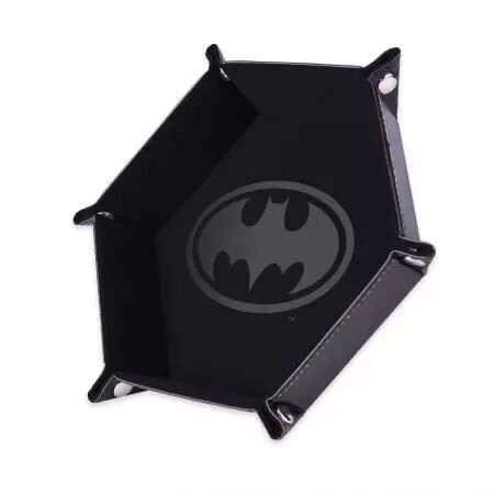 Piste de dés - Batman - Noire - 19 x 19 cm - Cuir et velours