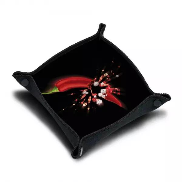 Piste de d�s + d� - Chilly\'s - 21X21 cm