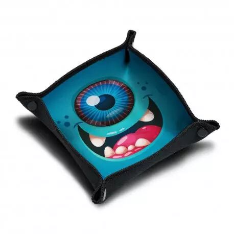 Piste de d�s - Happy Cyclope blue monster - 21X21 cm